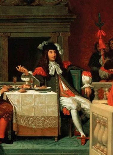 Людовик XIV, ужинающий в Версале с Мольером