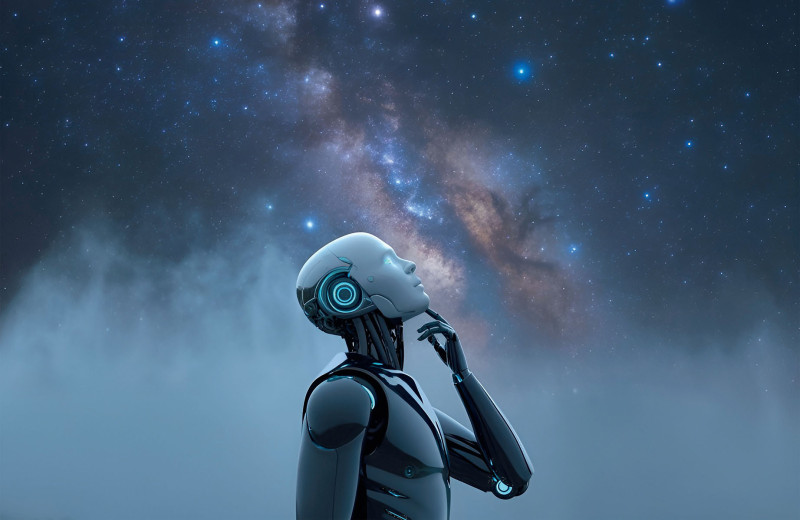 Искусственный интеллект смотрит в небо