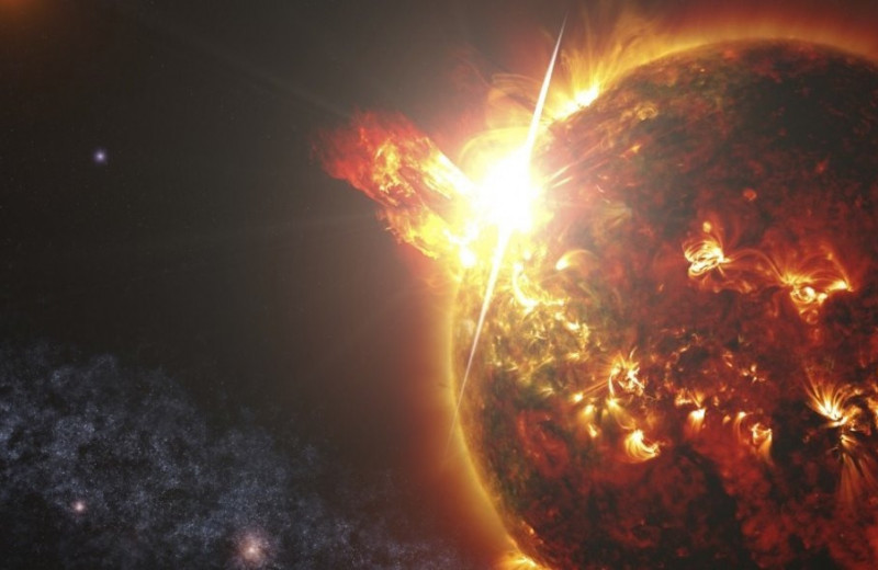 Мерцающая звезда пожирает планеты и излучает радиацию