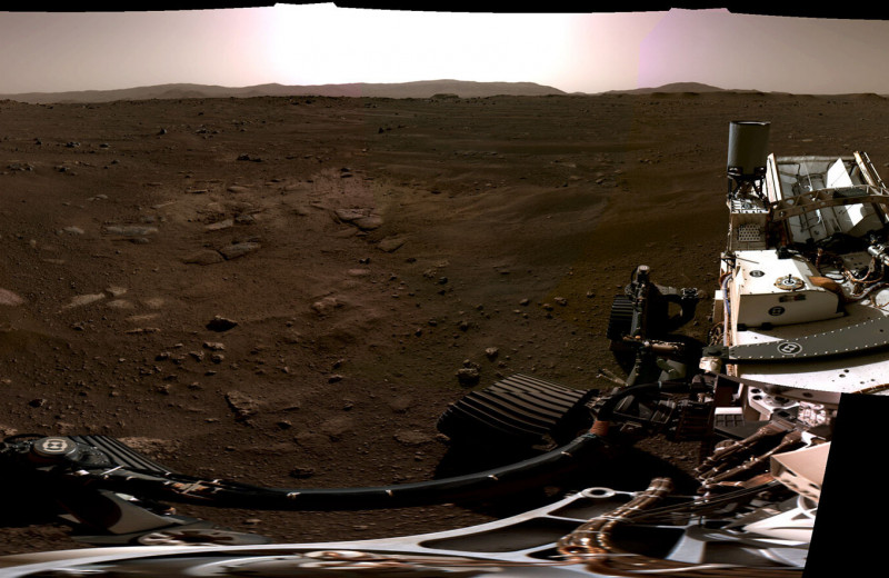 NASA показало высадку Perseverance на Марс на видео