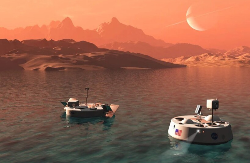 На озерах спутника Сатурна Титана бывают штормы с волнами до 3 метров