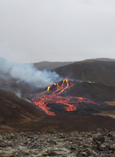 В Исландии началось извержение из 500-метровой вулканической трещины