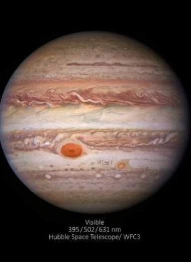 Фантастические фотографии Юпитера в трех диапазонах световых волн
