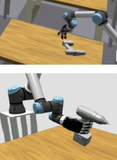 Робот учится так браться за инструмент, чтобы можно было его использовать