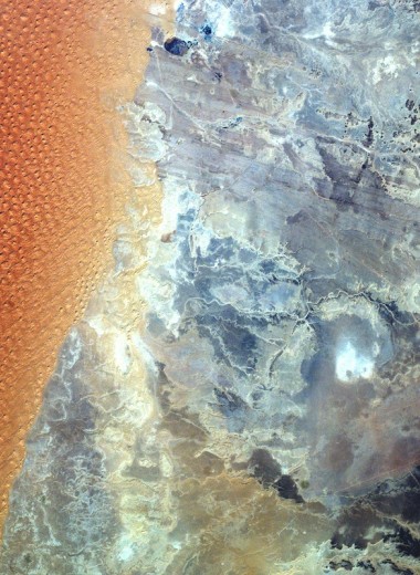 Дюнное море Алжира: вид из космоса