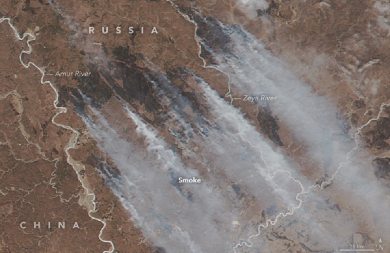 Пожары на Дальнем Востоке: горят Приморье и Амурская область