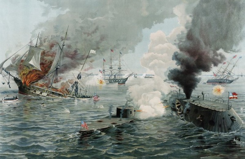 Бодалась шляпа с сараем: история первого в мире морского боя между броненосцами