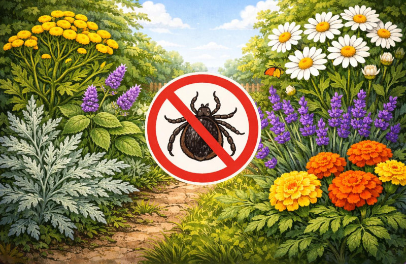 Лучшие растения для дачи, которые отпугивают клещей