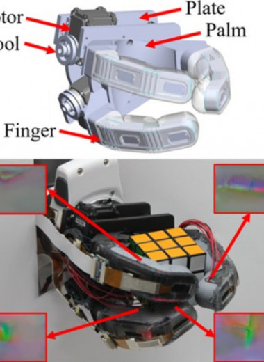 Роборука с камерами в пальцах научилась распознавать предметы наощупь