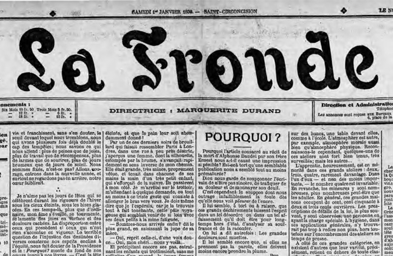 Без советов для хозяек: как была основана первая феминистская газета Франции