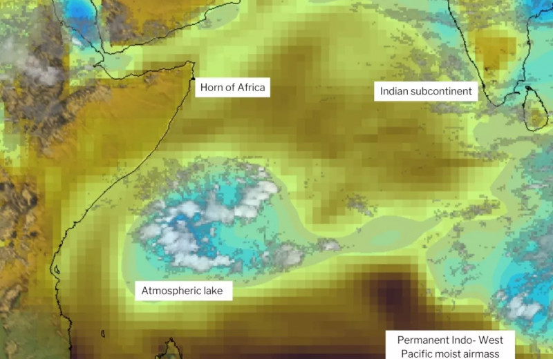 Атмосферные озера: над Индийским океаном открыли новое погодное явление