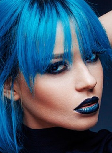Синие волосы – оттенки, краски и тоники для волос