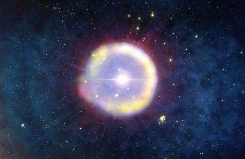 Астрономы нашли вещество первых сверхновых в далеком квазаре
