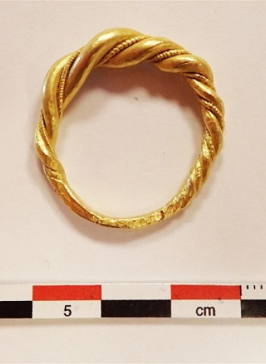 Норвежка случайно купила на аукционе золотое кольцо вождя викингов в коробке из-под бананов