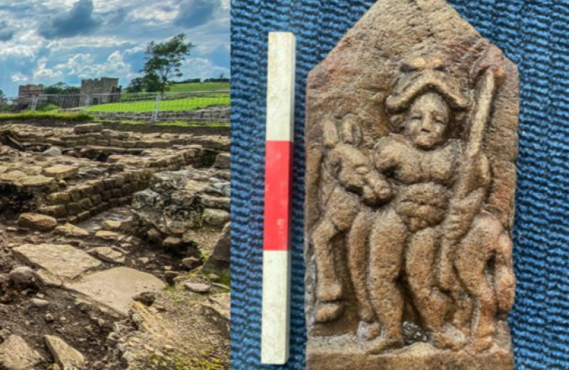 Археологи нашли в Виндоланде древнеримский скульптурный рельеф с изображением бога