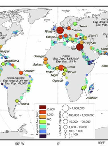 Треть крупных речных дельт мира уличили в быстром оседании