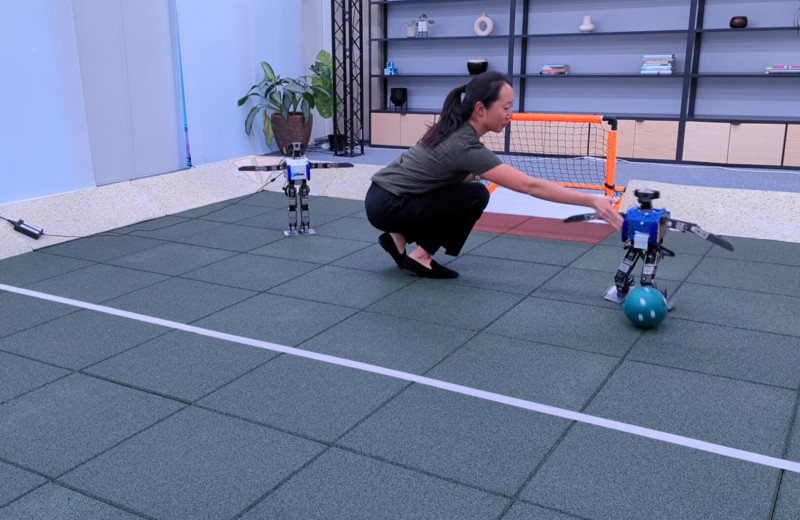 DeepMind разработала робота-футболиста: он умеет бить по мячу и толкать соперника
