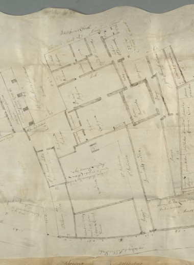 Историки нашли в архиве план Лондона XVII века, на котором указан дом Шекспира