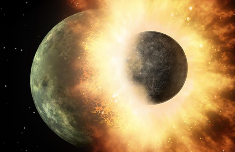 Астрономы подтвердили столкновение двух экзопланет 200 тысяч лет назад