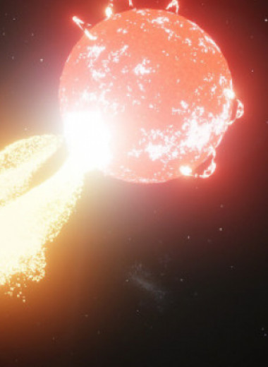 Астрономы нашли солнечную радиовспышку у красного карлика