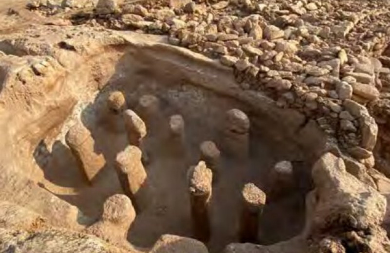 Археологи обнаружили в засыпанном здании столбы в виде фаллосов возрастом 11 тысяч лет