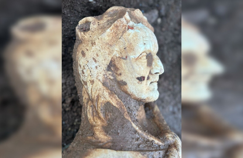 В канализации Рима найдена статуя древнего императора, одетого как Геракл