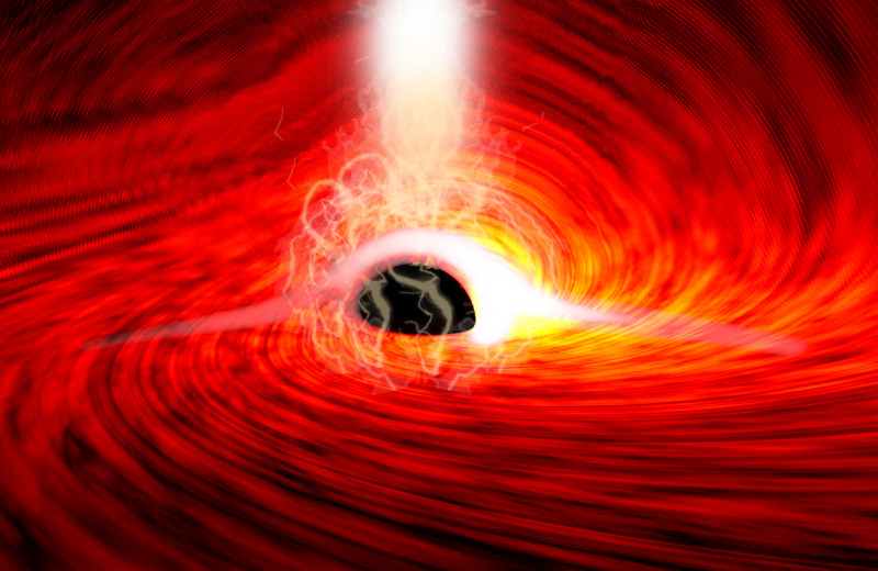 Физики впервые уловили свет с обратной стороны черной дыры