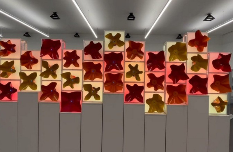 Робоцветы поддержали комфортный уровень освещения в здании