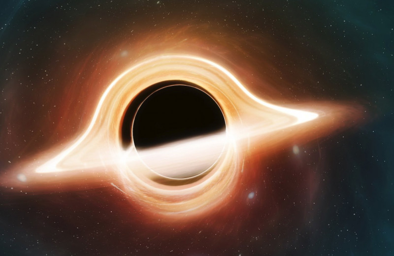 Астрономы сфотографировали след дрейфующей сверхмассивной черной дыры