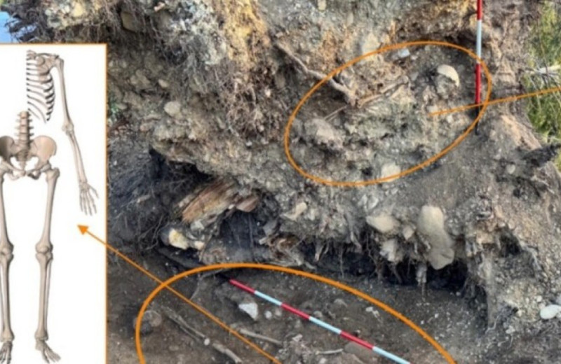 Штормовой ветер вскрыл в Италии раннесредневековое захоронение
