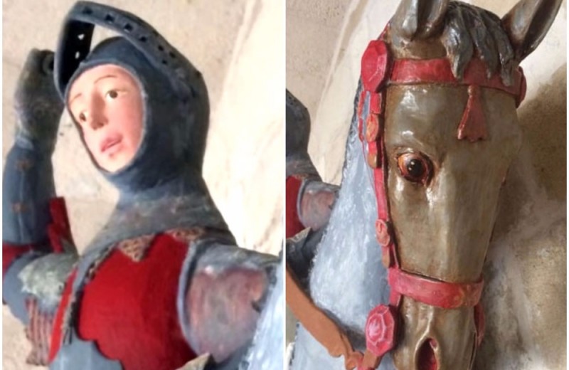 Вандализм из добрых побуждений: в Испании профан отреставрировал средневековую статую