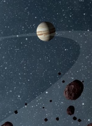 Астрономы наконец узнали, почему два роя астероидов, следующих за Юпитером, так сильно отличаются друг от друга
