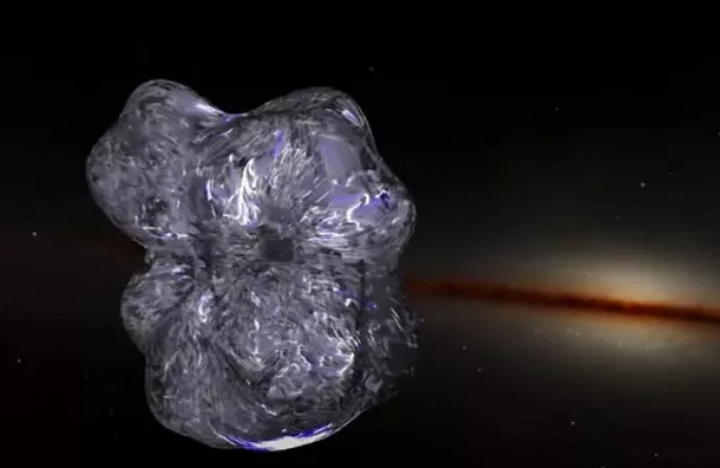 Астрономы показали, как выглядит гигантский космический 