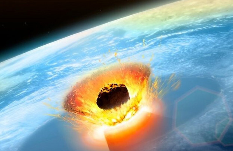 Чудовищный удар астероида, уничтожившего динозавров, вызвал разрушительное цунами с волнами километровой высоты