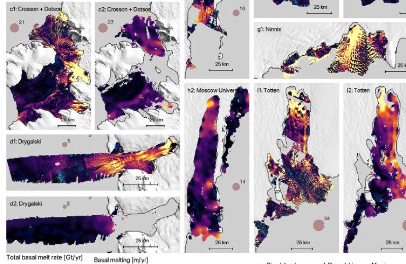 Скорость таяния базальных каналов Антарктиды недооценили почти вдвое