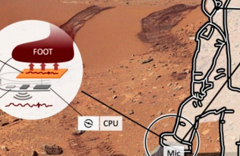 Микрофоны в ботинках помогут космонавтам не споткнуться на Марсе