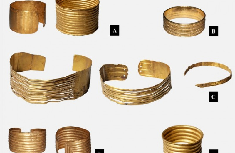 Золотые украшения эпохи бронзы из Галисии изготовили для погребального ритуала