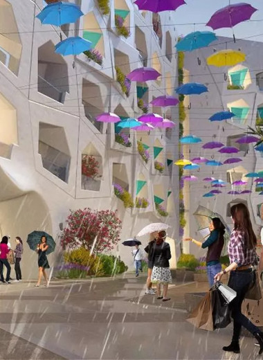 Промокнуть за $80: в Дубае создали улицу, на которой всегда будет идти дождь
