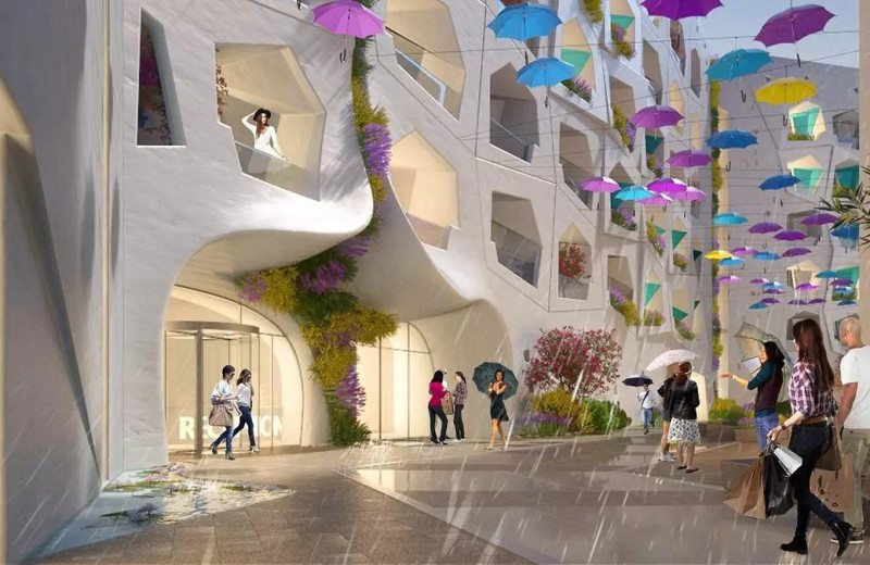 Промокнуть за $80: в Дубае создали улицу, на которой всегда будет идти дождь