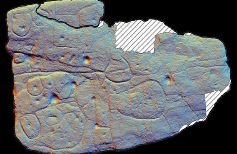 Гравированная плита из кургана бронзового века оказалась древнейшей европейской картой