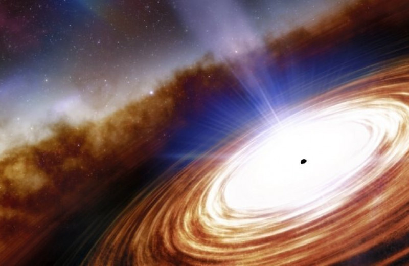 Самая далекая галактика во Вселенной стала вместилищем колоссальной черной дыры