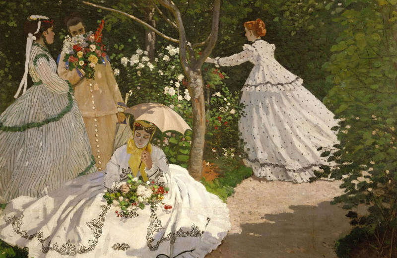 На изящном: почему Клода Моне и его «Женщин в саду» не допустили к Парижскому салону