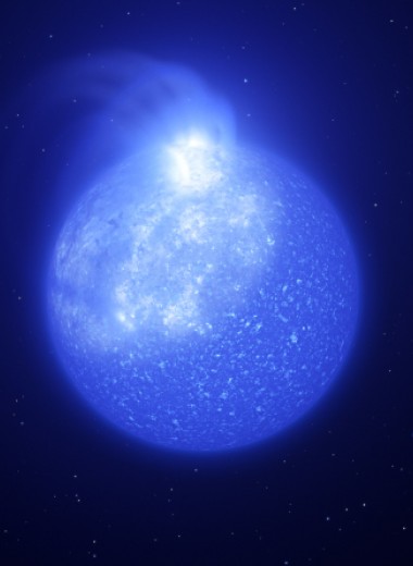 Астрономы нашли гигантские магнитные пятна на маленьких горячих звездах