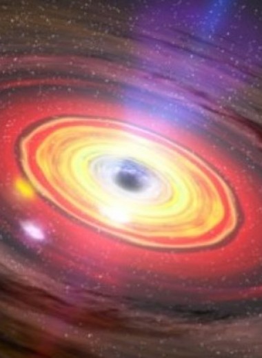 Черная дыра извергает потоки вещества со сверхсветовой скоростью
