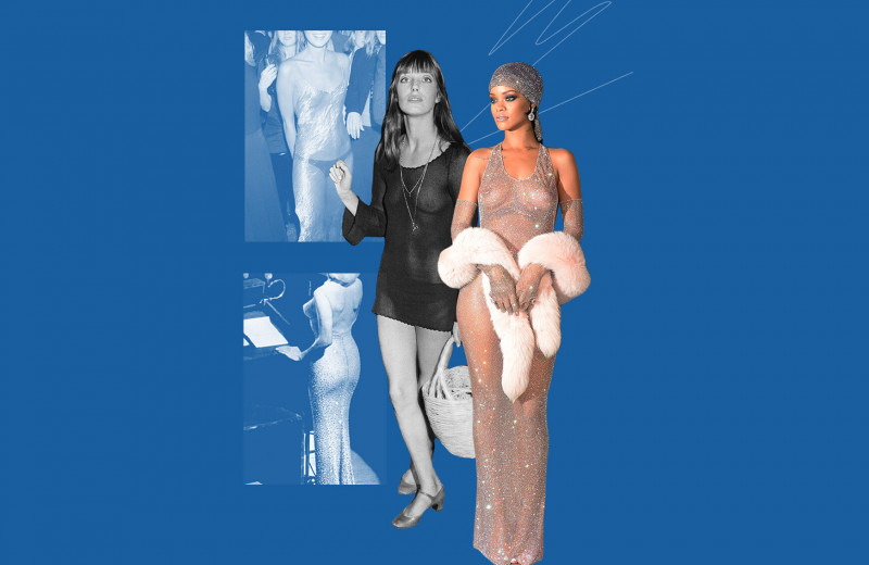 8 легендарных «голых платьев» звезд — от Мэрилин Монро до Рианны