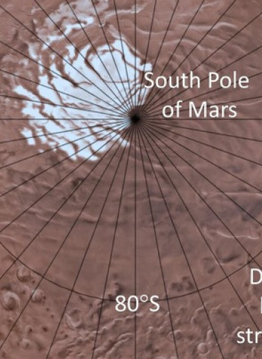 Природу подледных озер Марса объяснили вулканическими отложениями и жидким рассолом