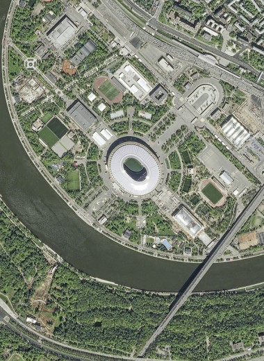 Стадионы Чемпионата мира: вид с высоты птичьего полета