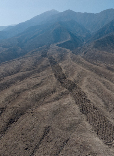 Полосу ям в Перу назвали бартерным рынком