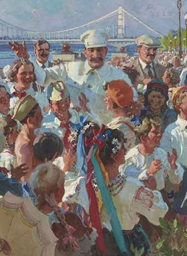И. В. Сталин и члены Политбюро среди детей в Центральном парке культуры и отдыха имени М. Горького