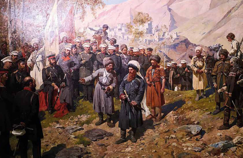 Взятие аула Гуниб и пленение Шамиля 25 августа 1859 года